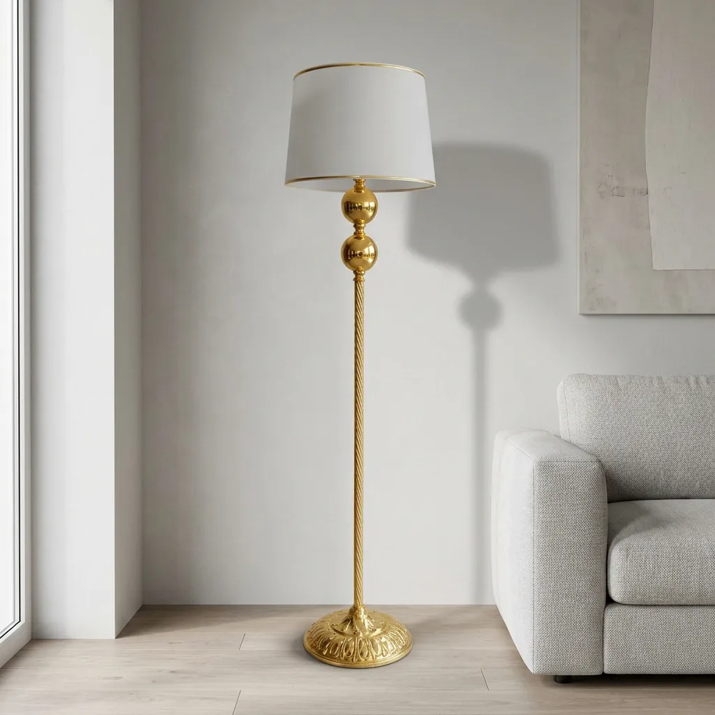Betelgeuse Burgulu Gold İki Top Lambader