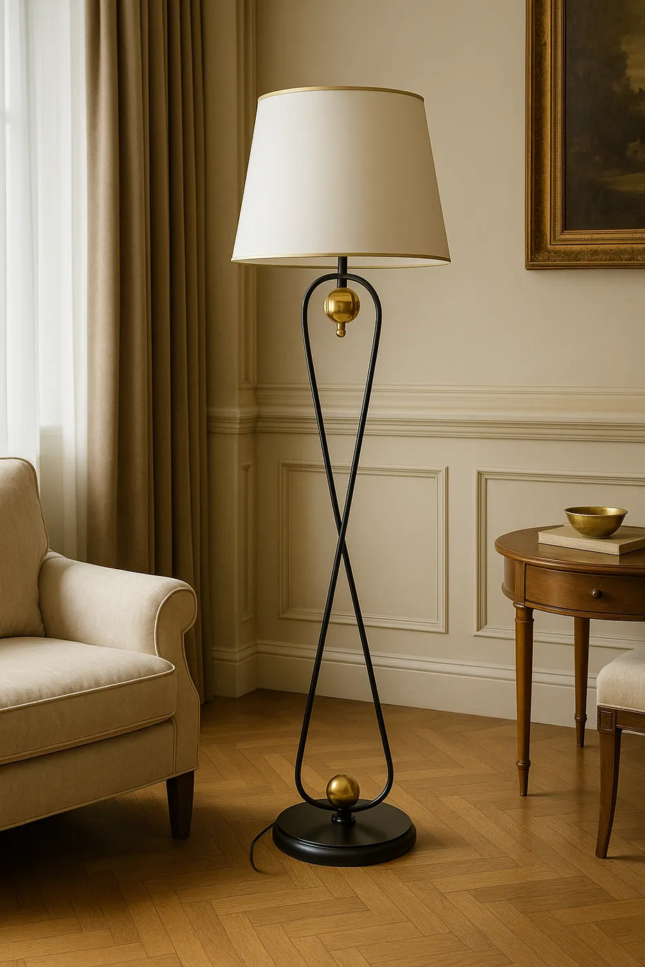 Sirius Siyah Gold Top Lambader